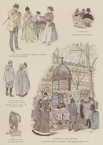 Paris Brillant」のイラスト（カラーリトグラフ 作： Maurice Charles Mathieu Bonvoisin