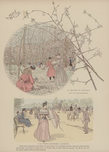Paris Brillant」のイラスト（カラーリトグラフ 作： Maurice Charles Mathieu Bonvoisin