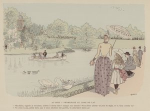 Paris Brillant」のイラスト（カラーリトグラフ 作： Maurice Charles Mathieu Bonvoisin