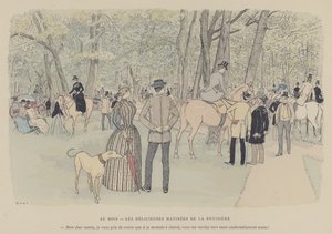 Paris Brillant」のイラスト（カラーリトグラフ 作： Maurice Charles Mathieu Bonvoisin