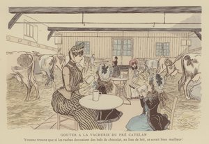 Paris Brillant」のイラスト（カラーリトグラフ 作： Maurice Charles Mathieu Bonvoisin