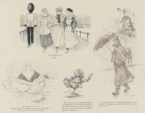 火星によるロンドンの生活のイラスト 作： Maurice Charles Mathieu Bonvoisin