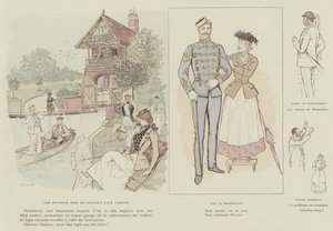 火星によるロンドンの生活のイラスト 作： Maurice Charles Mathieu Bonvoisin
