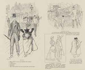 火星によるロンドンの生活のイラスト 作： Maurice Charles Mathieu Bonvoisin