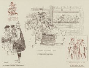 火星によるロンドンの生活のイラスト 作： Maurice Charles Mathieu Bonvoisin