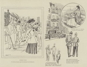 火星によるロンドンの生活のイラスト 作： Maurice Charles Mathieu Bonvoisin