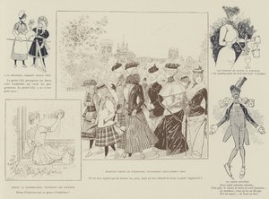 火星によるロンドンの生活のイラスト 作： Maurice Charles Mathieu Bonvoisin