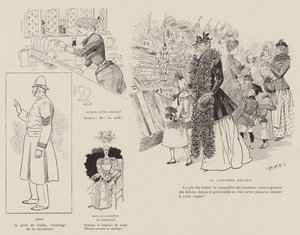 火星によるロンドンの生活のイラスト 作： Maurice Charles Mathieu Bonvoisin
