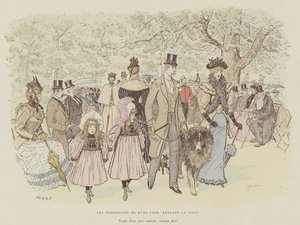 火星によるロンドンの生活のイラスト 作： Maurice Charles Mathieu Bonvoisin