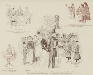 火星によるロンドンの生活のイラスト 作： Maurice Charles Mathieu Bonvoisin