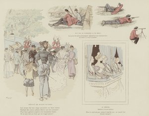 火星によるロンドンの生活のイラスト 作： Maurice Charles Mathieu Bonvoisin