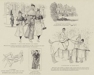 火星によるロンドンの生活のイラスト 作： Maurice Charles Mathieu Bonvoisin
