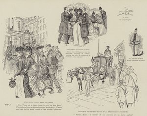火星によるロンドンの生活のイラスト 作： Maurice Charles Mathieu Bonvoisin