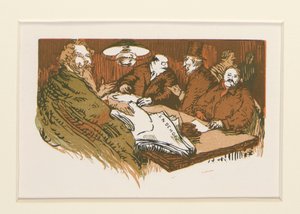 ラ・パンセの露天商、挿絵、p. 47 作： Maurice Delcourt