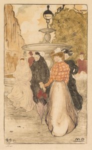 サンジョルジュ広場、1899年。 作： Maurice Delcourt