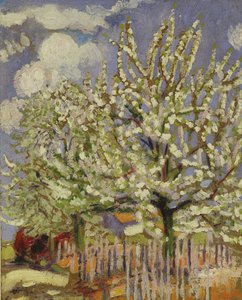 Blossoming Trees、1908（パネル） 作： Maurice Denis