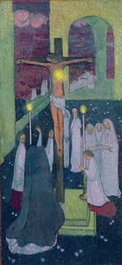十字架につけられた聖心、1894 作： Maurice Denis