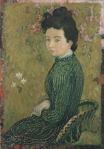 緑のドレスを着たEva Meurier、1891年 作： Maurice Denis