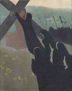 ルカルヴェールまたはモンテオーカルヴェール、1889年。 作： Maurice Denis