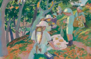 栗の木の下のおやつ、1914 作： Maurice Denis