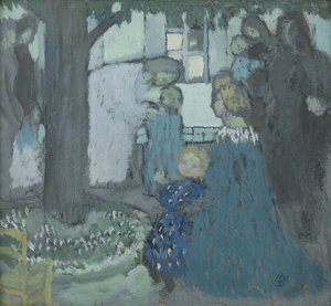 最初のアイデアを思いつきましょう、1899年頃（カードに油彩） 作： Maurice Denis