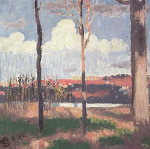 Pecq から見た Marly Aqueduct 作： Maurice Denis