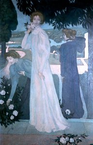 イヴォンヌ・レロルの肖像、1897 作： Maurice Denis