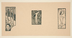 Lの木版画のシート 作： Maurice Denis