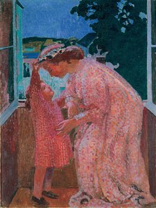 デイジーの冠c。 1906 作： Maurice Denis