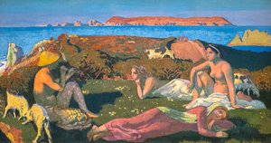 グリーンビーチ。 ペロスギレック 作： Maurice Denis