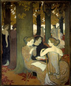 ミューズまたは公園内 作： Maurice Denis