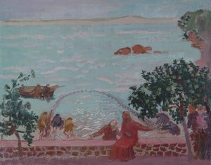 奇跡の魚のドラフト、c。 1910 作： Maurice Denis