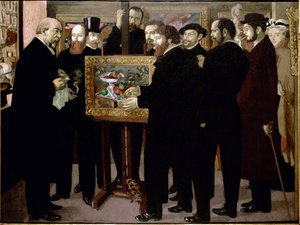 セザンヌへのオマージュ - 油彩・キャンバス 作： Maurice Denis