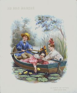 ボート、1830年のコスチューム（クロモリ写真 作： Maurice Leloir