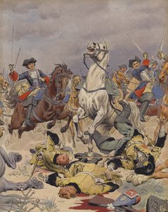 マルプラケの戦い、フランス騎兵の最後の突撃 作： Maurice Leloir