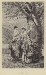 桜の木（彫刻 作： Maurice Leloir