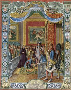 太陽王（キング・サンまたはルイ大帝）として知られるルイ14世の台頭 作： Maurice Leloir