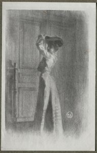 ファッショナブルな女性 作： Maurice Louis Henri Newmont