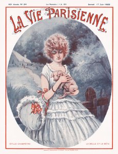 パリジャン ライフ マガジンの表紙、1922 年 作： Maurice Millière