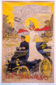 自動車のコーチワークを宣伝するポスター（1899年 作： Maurice Neumont