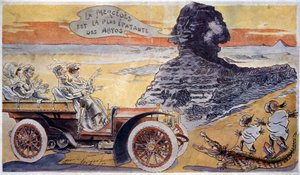 メルセデスは最も素晴らしい車、1900 年頃 (イラスト) 作： Maurice Neumont