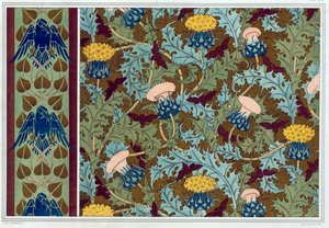 壁紙の縁取りやプリント生地、パブのデザイン。 1897年。 作： Maurice Pillard Verneuil