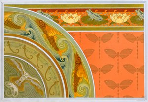 壁紙の境界線、パブのデザイン。 1897年。 作： Maurice Pillard Verneuil