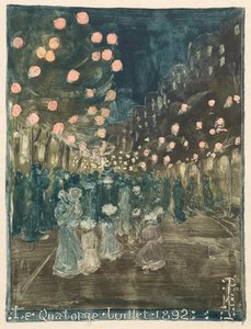 バスティーユの日 作： Maurice Prendergast