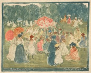 中央公園 作： Maurice Brazil Prendergast