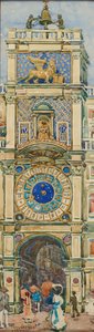 Uhrturm, Markusplatz, Venedig 作： モーリス・プレンダーガスト