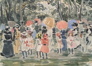 公園で 作： Maurice Brazil Prendergast
