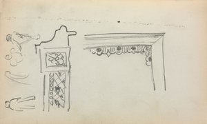 イタリアのスケッチブック建築の細部と人物（199ページ） 作： Maurice Prendergast