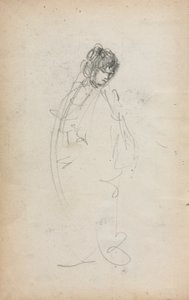 イタリアのスケッチブック  立つ女 (1ページ目) 作： Maurice Prendergast