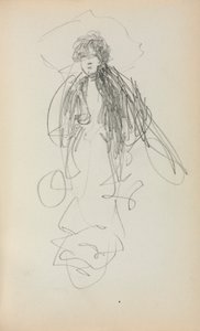 イタリアのスケッチブック立つ女 (219 ページ) 作： Maurice Prendergast